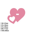 25-Wハート 25-Wハート